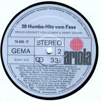 Jo Ment - 28 Humba Hits vom Fass Frish verzapft von Jo Ment's Happy Sound (78625IT) 2